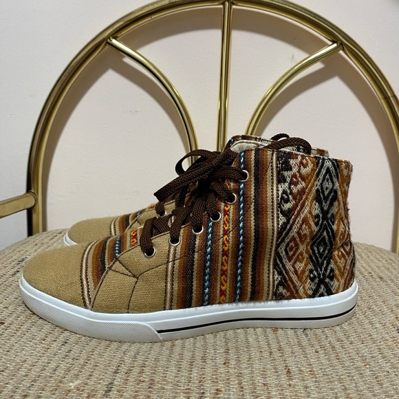 INKKAS -UNISEX Hanmade in Peru ?? Bohemian High-Top Sneakers main image 6